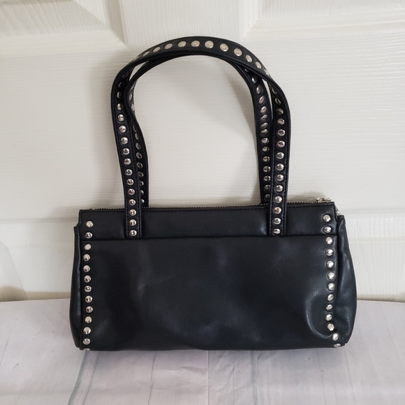 Nine West Black Studded Handbag - Picture 1 of 8
